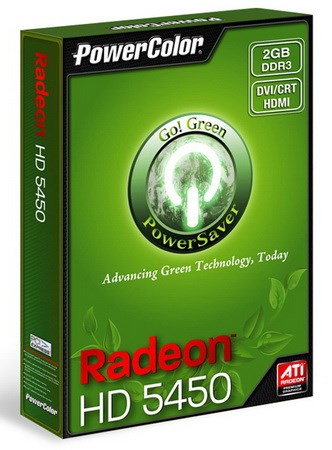 کارت گرافیک پاور کالر Green HD5450 2GB DDR381601